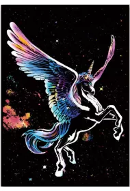 Twoje Hobby Pegasus. Magiczna zdrapka - wydrapywanka 40.0 x 28.5 cm