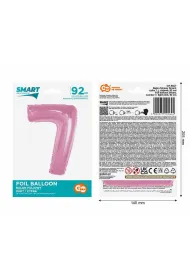 Godan Balon foliowy cyfra 7 jasnor�owa Smart 92cm