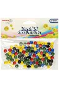 Brewis Koraliki drewniane 8mm KD8-3 mix kolor�w
