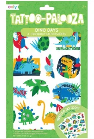 Tatua�e zmywalne Tattoo Palooza - Dinozaury Kolorowe Baloniki