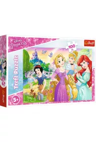 Puzzle 100 el. Marzenie o byciu ksi�niczk�. Disney Princess Trefl