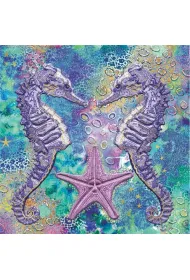 Museums & Galleries Karnet kwadrat z kopert� DNA Seahorses
