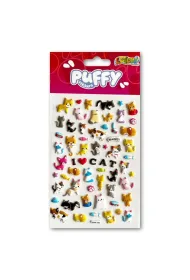 Penmate Naklejki puffy I Love Cat
