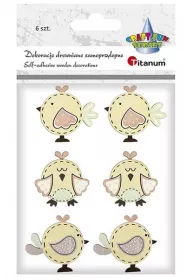 Titanum Drewniane ptaszki 4,2 x 3,8/3,6 x 3,7/4,2 x 3,7 cm
