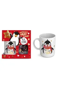 Kukartka Zestaw herbata i kubek porcelanowy - wszystkiego najlepszego! KIH-003