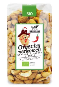 Bio Planet Orzechy nerkowca praone i solone z chili 350 g Bio