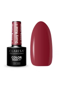 Claresa Soak Off UV/LED Dusty Rose lakier hybrydowy 004 5 g