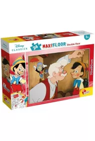 Puzzle podogowe dwustronne 24 el. Pinokio Lisciani