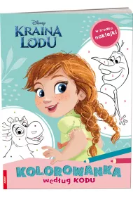 Kraina Lodu. Kolorowanka wed�ug kodu