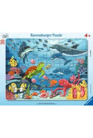 Puzzle 30 Underwater Friends Frame Ravensburger