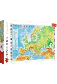 Puzzle 1000 el. Mapa fizyczna Europy Trefl