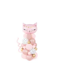 PartyDeco Bukiet balon�w Kotek, r�owy, 83x140cm