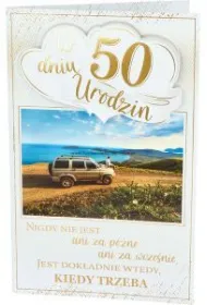 AbCard Kartka okoliczno�ciowa Urodziny 50 PS13