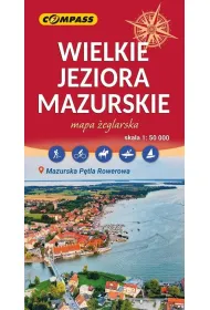 Wielkie Jeziora Mazurskie mapa �eglarska skala 1 : 50 000