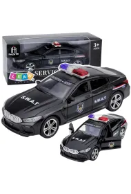 Auto jednostki specjalnej SWAT czarne LeanToys