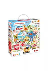 Puzzle obserwacyjne 100 el. Mapa Polski Bright Junior Media