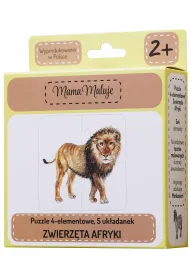 Puzzle 4 el. Zwierz�ta Afryki Mama Maluje