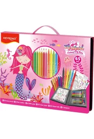 Zestaw artystyczny KEYROAD Mermaid r�owy 65 element�w
