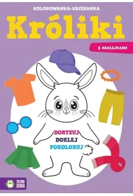 Kolorowanka-ubieranka. Kr�liki