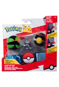 Pokemon Clip `N` Go Poke Ball Belt Set (Dusk Ball, Luxury Ball, and Sneasel Seria 11