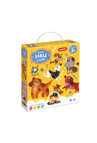 CzuCzu. Puzzle 40 el. Hau Pieski 3+ Bright Junior Media