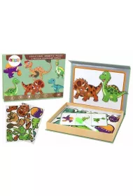 Puzzle magnetyczne z motywem dinozaur�w LeanToys