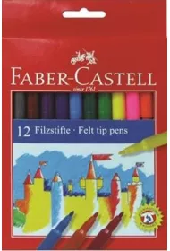 Faber-Castell Flamastry 12 kolor�w
