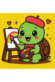 Ideyka Malowanie po numerach - ��wik artysta 25x25cm