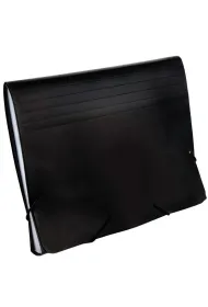 Teczka z przegr�dkami A5 9115C czarna GRAND
