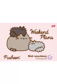 Unipap Blok rysunkowy A4 okadka kredowana 80 g/m2 Pusheen 20 kartek