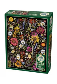 Puzzle 1000 el. Prasowane kwiaty: Szcz�cie Cobble Hill