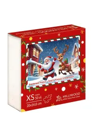 Puzzle 50 drewniane �wi�ty Miko�aj z Reniferem Alexander