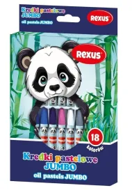 Beniamin Kredki pastelowe jumbo 18 kolor�w