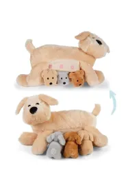 Mama piesek z 3 m�odymi pieskami Mamanimals