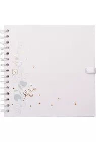 Happy Color Album na spirali Botanic, ze wstk, 20x20cm, 30 ark, biae, 180 g/m2 30 kartek