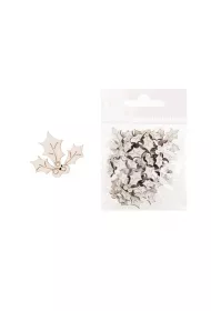 Cresco Dekoracja drewniana Ostrokrzew 24 szt.