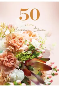 Trend Kartka okoliczno�ciowa Rocznica �lubu 50