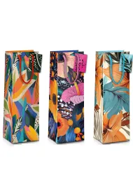 Pan Dragon Torebka ozdobna butelka, kwiaty, mix wzor�w, 022-FLOWER 11