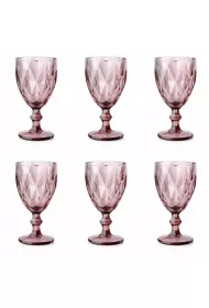 Mondex Komplet kieliszkw Elise Pink 6 x 250 ml