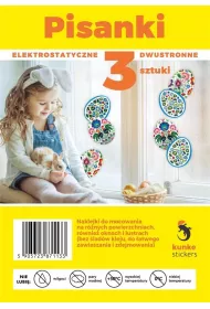 Kunke Naklejki Wielkanocne Pisanki 3 szt.