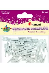 Titanum Klamerki drewniane 25 szt.