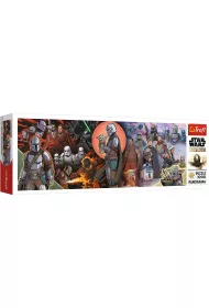 Puzzle panoramiczne 1000 el. Star Wars. Przygody Mandaloriana Trefl