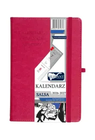 Kalendarz pedagoga 2026/2027 Salsa A5 tygodniowy karmazynowy