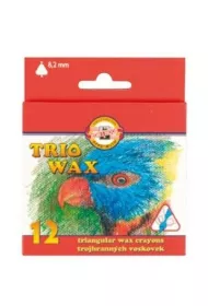 Koh-I-Noor Kredki Trio Wax Jumbo 12 kolor�w