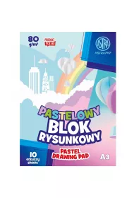 Astra Blok kolorowy barwiony w masie A3 80g, 10 arkuszy