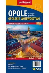 Mapa Wojew�dztwo opolskie. Opole w nowych granicach. Skala 1: 22 500