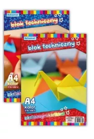 Schemat Blok techniczny A4 kolorowy 160 g 10 kartek 10 szt.