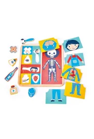 Puzzle Uk�adanka edukacyjna drewniana Cia�o cz�owieka Tender Leaf Toys