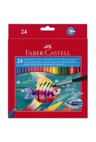 Faber-Castell Kredki akwarelowe z p�dzelkiem 24 szt.