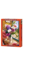 Puzzle 1000 el. Martwa natura z hortensjami Castorland
